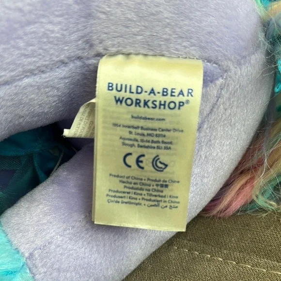 Build-A-Bear Purple and Blue Unicorn Stuffed Animal - Picture 2 of 7